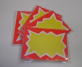 Cartel estallido nº 2 6 x 4 cm