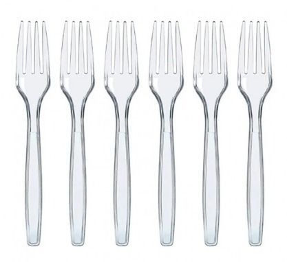 Tenedor Cristal Reforzado x 100 unidades