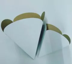Cono para Fritas Chico Blanco x 100u
