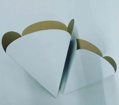 Cono para Fritas Mediano Blanco x 100u