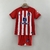 Conjunto Infantil Atlético de Madrid Home 23/24 - Vermelho/Branco
