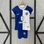 Conjunto Infantil Atlético de Madrid Away 23/24 - Azul/Branco
