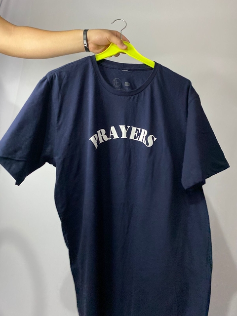 PRAYERS CAMISETA LONG AZUL