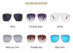Imagem do 2021 Fashion Cool Men Driving Óculos Goggle Summer Style Gradient Brown Óculos