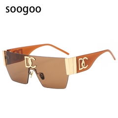 Óculos de sol sem aro quadrado vintage 2022 na internet