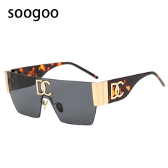 Óculos de sol sem aro quadrado vintage 2022