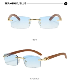 Óculos de sol retangulares fashion - comprar online