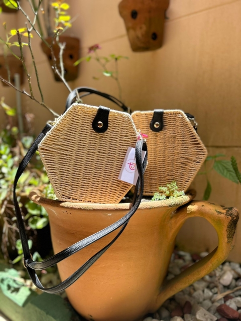 Bolsa de Palha Hexagonal