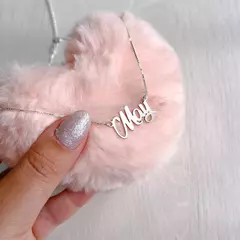 Colar Personalizado com Nome Fonte 2 Prata 925