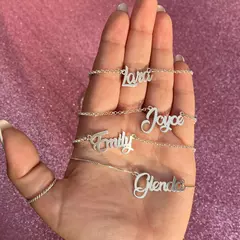 Colar Personalizado com Nome Fonte 2 Prata 925 na internet