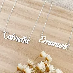 Colar Personalizado com Nome Fonte 4 Prata 925