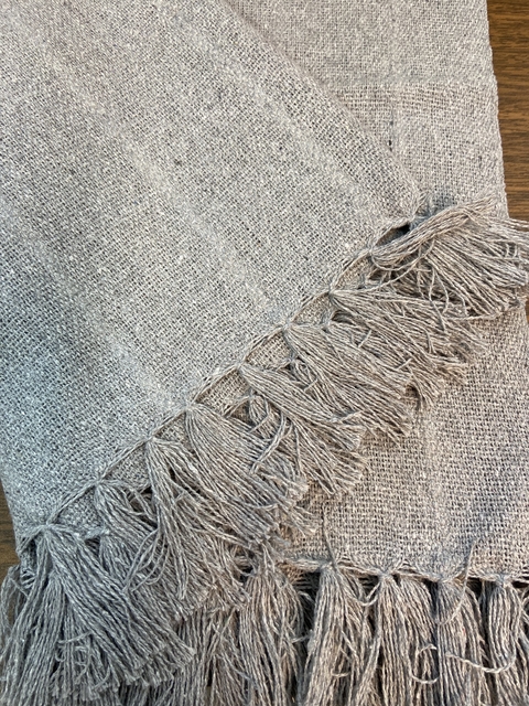 Toalha de Chá Cinza Claro