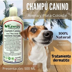 Champu Natural Tratamiento Dermatitis para perros Avena + Plata Coloidal en internet