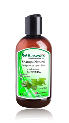 Shampú Natural con Ortiga y Aloe Vera + Zinc - Kawsay Health Mayorista