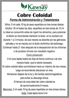 Cobre Coloidal​ - tienda online