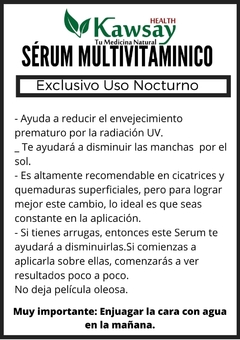 Serum Multivitaminico con Vitaminas C y E en internet