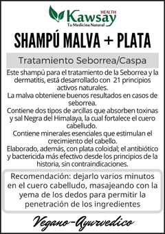 Shampú Natural con Malva + Plata en internet