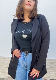 Maxi Blazer em Alfaiataria com botões - comprar online