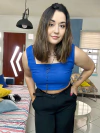 Cropped quadrado Yasmim em linho
