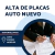 Alta de placas auto nuevo