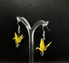Aretes Origami Grulla Largo