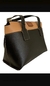 Bolsa Couro Legitimo | Boston Bag Preto/Nude | 2863 - loja online