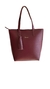 Bolsa Couro Legitimo | Shopping Bag Bordô | 2190