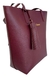 Bolsa Couro Legitimo | Shopping Bag Bordô | 2190