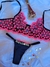 Conjunto Bela Personalizável | Tule corações Preta com Rosa | Tamanho M