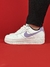 Nike Air Force 1 - Branco e Roxo Couro F
