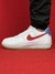 Nike Air Force 1 - Branco e Vermelho Couro