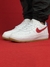 Nike Air Force 1 - Branco e Vermelho Couro - comprar online