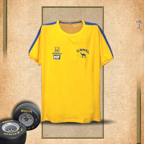 Camisa F-1 Lotus 1987 - Amarela