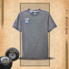 Camisa Ayrton Senna Interlagos 12 Cinza