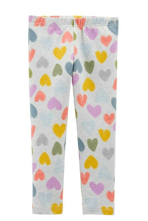 Calça Legging Carter's Avulsa - Corações coloridos