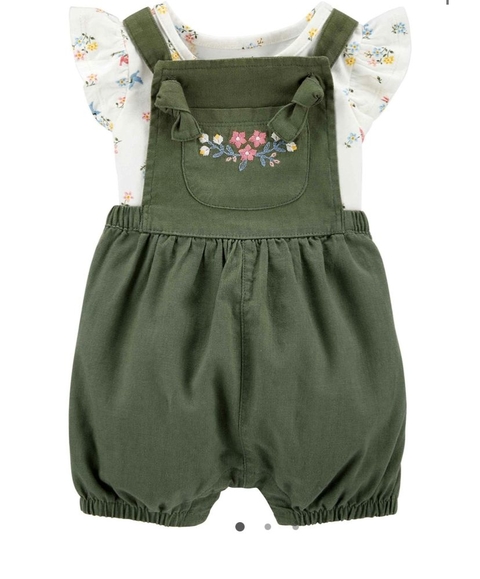 Conjunto Jardineira Cartter´s Floral