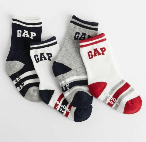 Kit Meia Menino Original Importado Gap Com 4 Pares