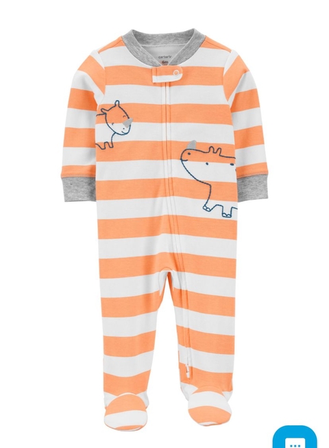 Macacão Pijama Carters Hipopotamo