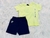 Conjunto Fakini Playground - camiseta e short - Original Trend Player verde neon