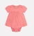 Body Vestido Bebê Milon poá rosê
