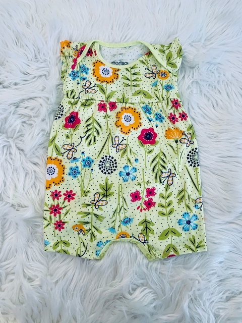 Macaquinho Marisol Floral verde