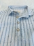 Camisa Social Milon Linho Listrada off e azul - Doce Infância Baby Store