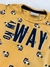 Camiseta Baby Masculina Milon Meia Malha On my Way Mostarda - loja online