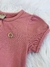 Blusa Milon - Bata Rosa Frapê lisa - Doce Infância Baby Store