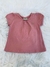 Blusa Milon - Bata Rosa Frapê lisa - comprar online