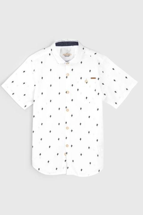 Camisa Social Milon Cacto Branca