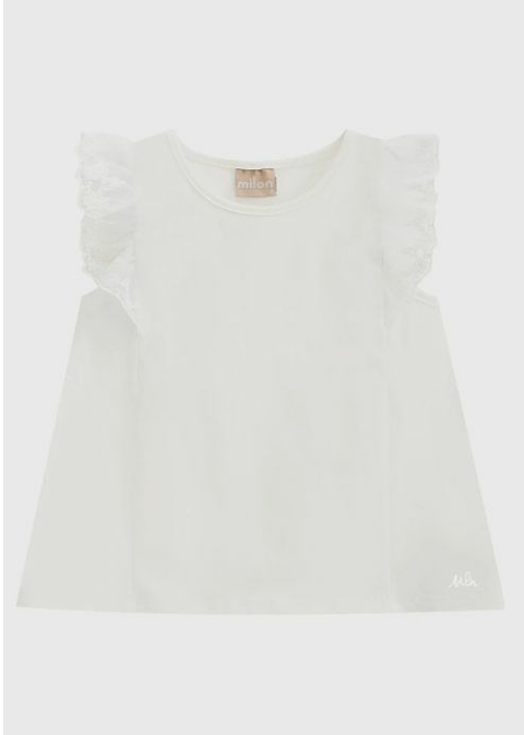 Blusa Milon Bege com renda