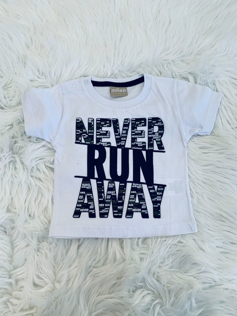Camiseta Baby Masculina Milon Never Run Away