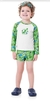 Moda Praia - Fakini Kids - Conjunto Camiseta Manga Longa e Sunga Boxer Dinossauro
