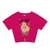 Blusa Barbie Pink Azaleia estilo croped